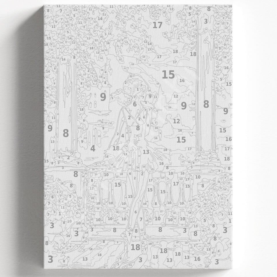 BALERİN KIZ Sayılarla boyama seti