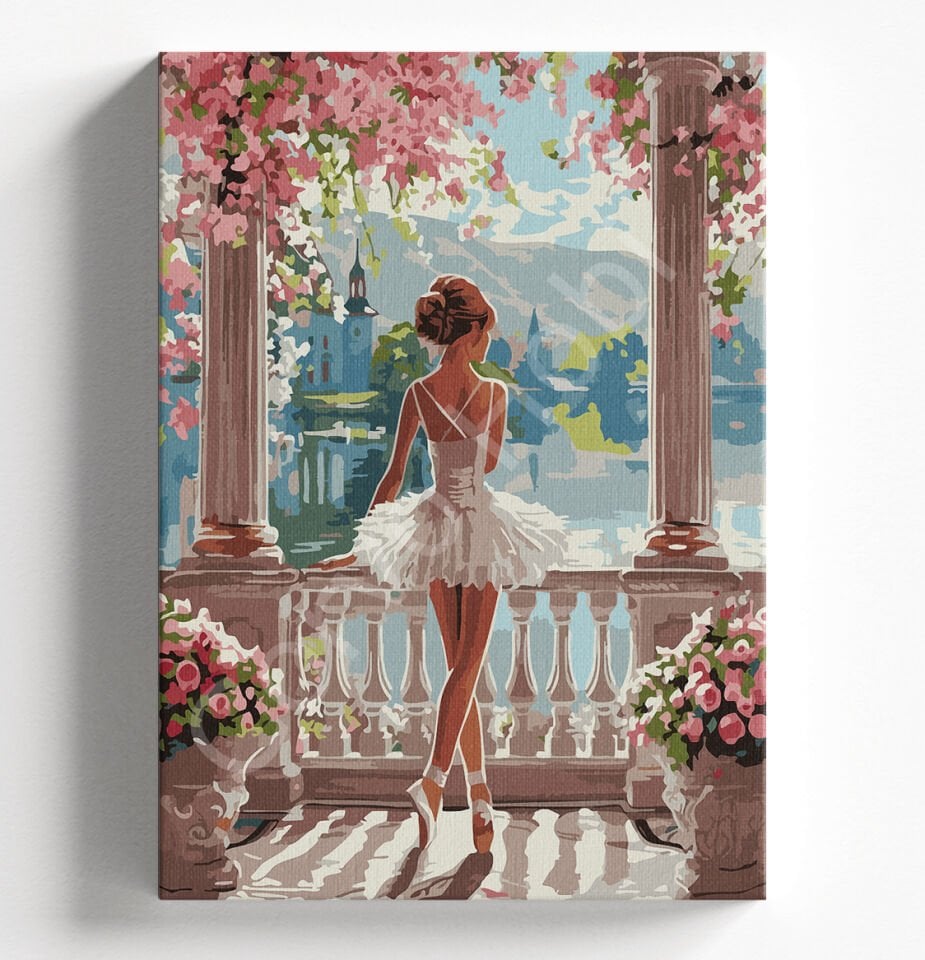 BALERİN KIZ Sayılarla boyama seti