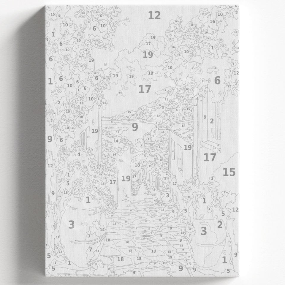 BODRUM SOKAĞI Sayılarla boyama seti