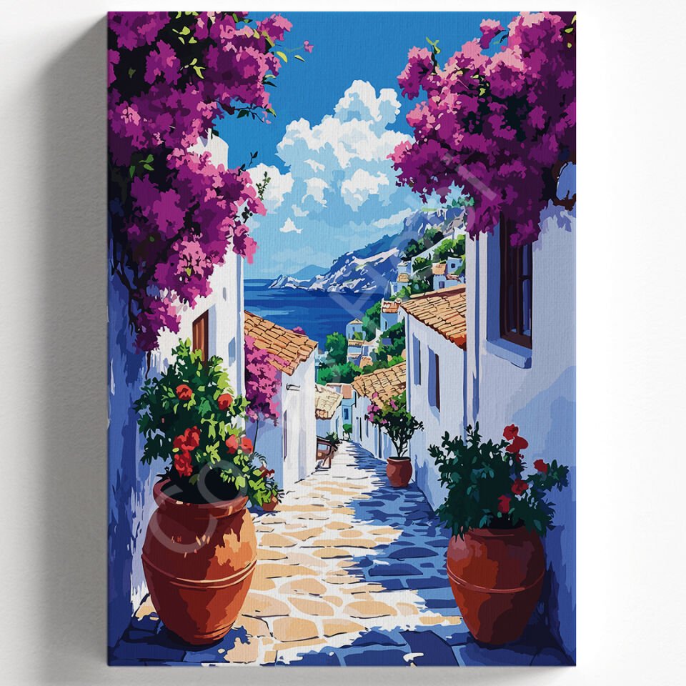 BODRUM SOKAĞI Sayılarla boyama seti