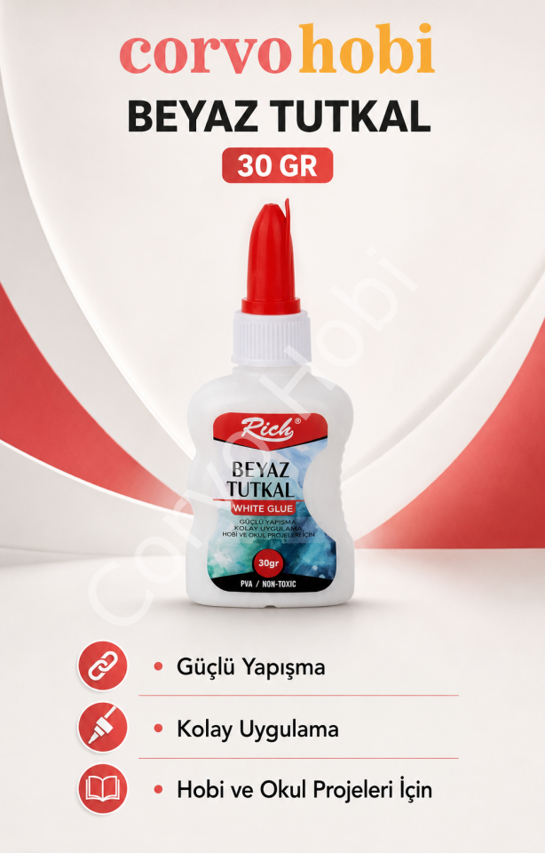 RİCH BEYAZ TUTKAL 225 GR