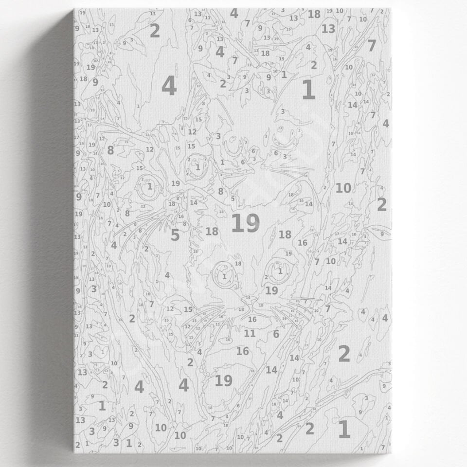 AĞAÇTA KEDİLER Sayılarla boyama hobi seti