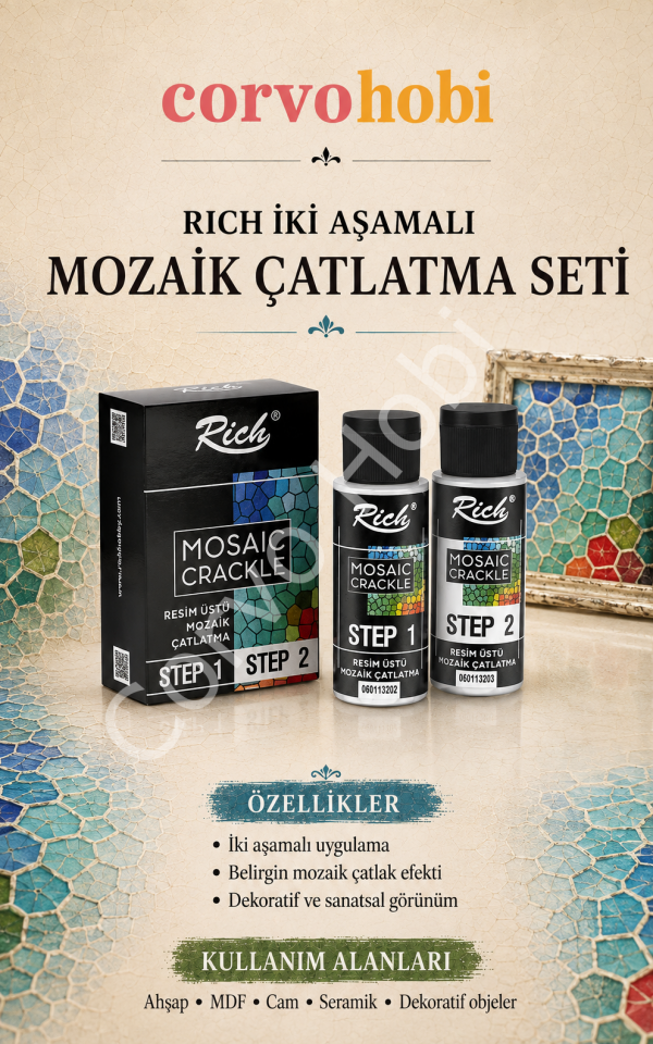 RİCH 60 ML RESİM ÜSTÜ MOZAİK ÇATLATMA