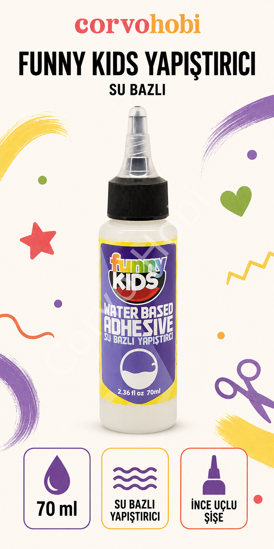 RİCH 70 ML FUNNY KİDS SU BAZLI YAPIŞTIRICI