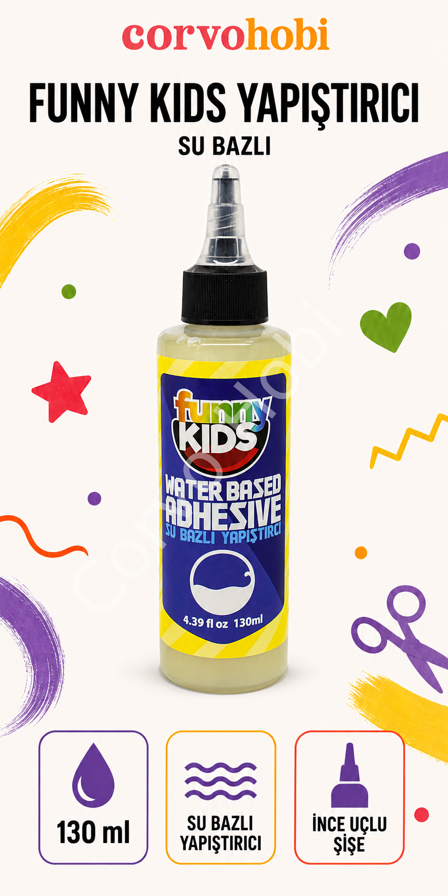RİCH 130 ML FUNNY KİDS SU BAZLI YAPIŞTIRICI