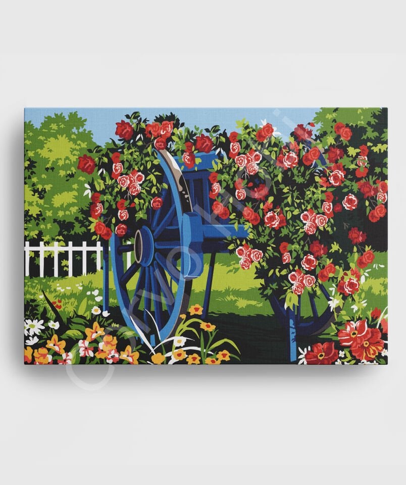 ÇİÇEK ARABASI Sayılarla boyama