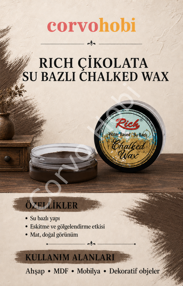 RİCH 50 ML SU BAZLI CHALKED WAX ÇİKOLATA
