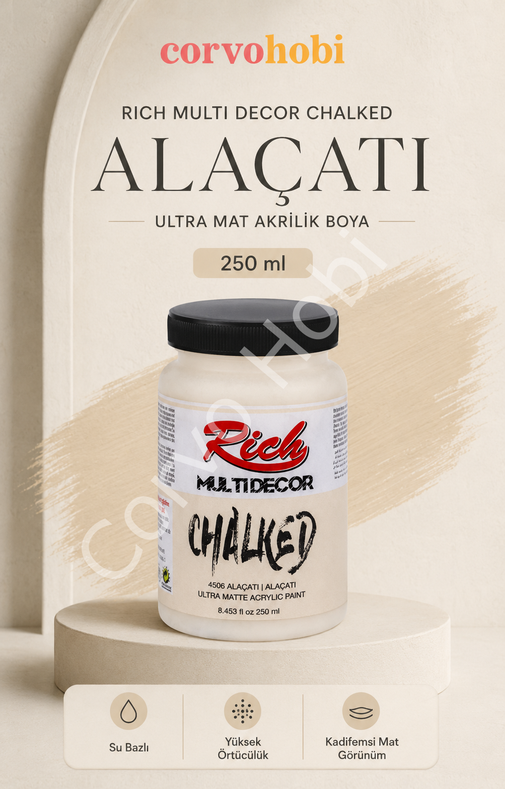 RİCH MULTİ DECOR CHALKED AKRİLİK 250 CC ALAÇATI