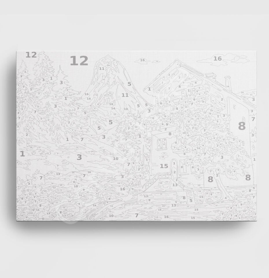 DERE VE EV - Sayılarla boyama seti