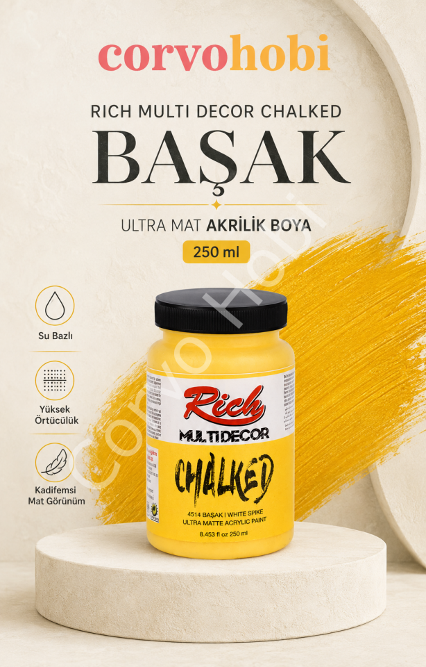 RİCH MULTİ DECOR CHALKED AKRİLİK 250 CC BAŞAK