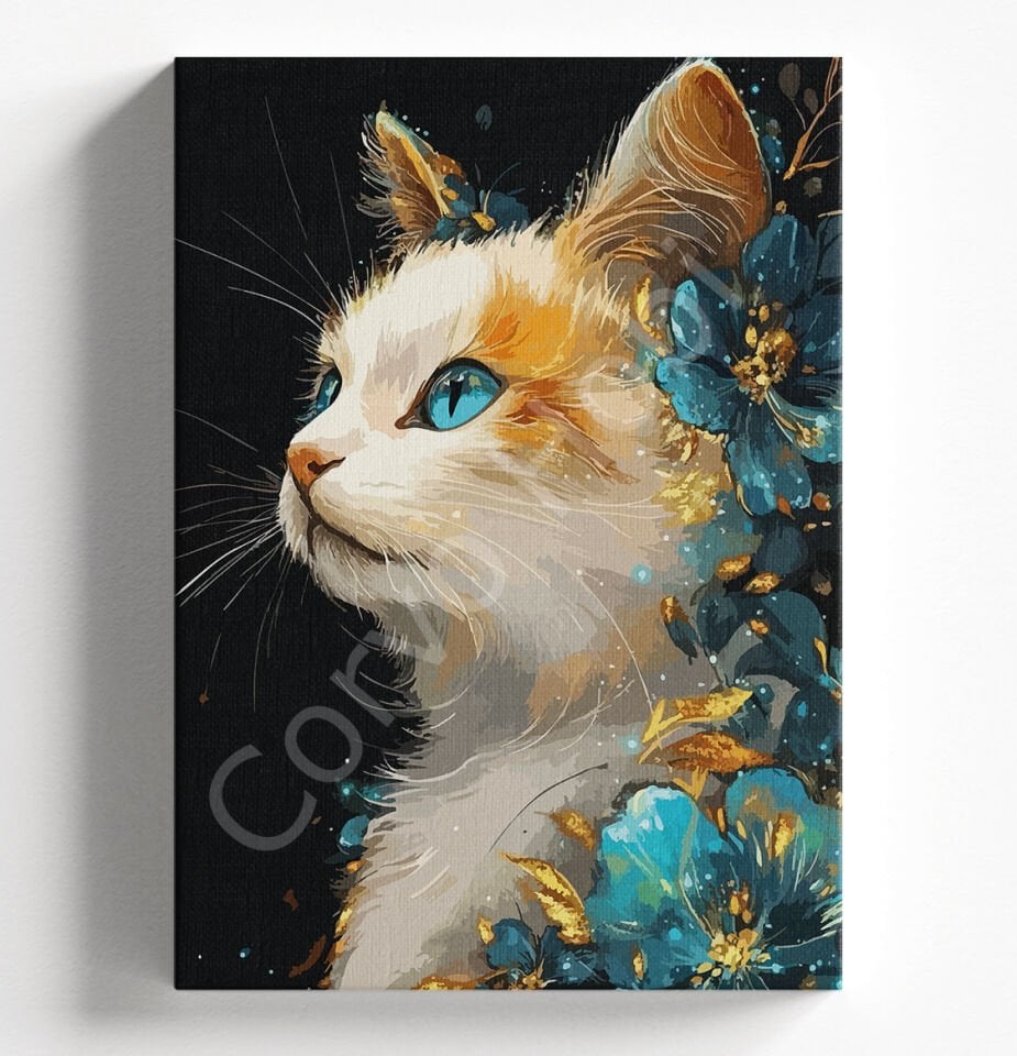 GOLDEN KEDİ - Sayıalar boyama seti