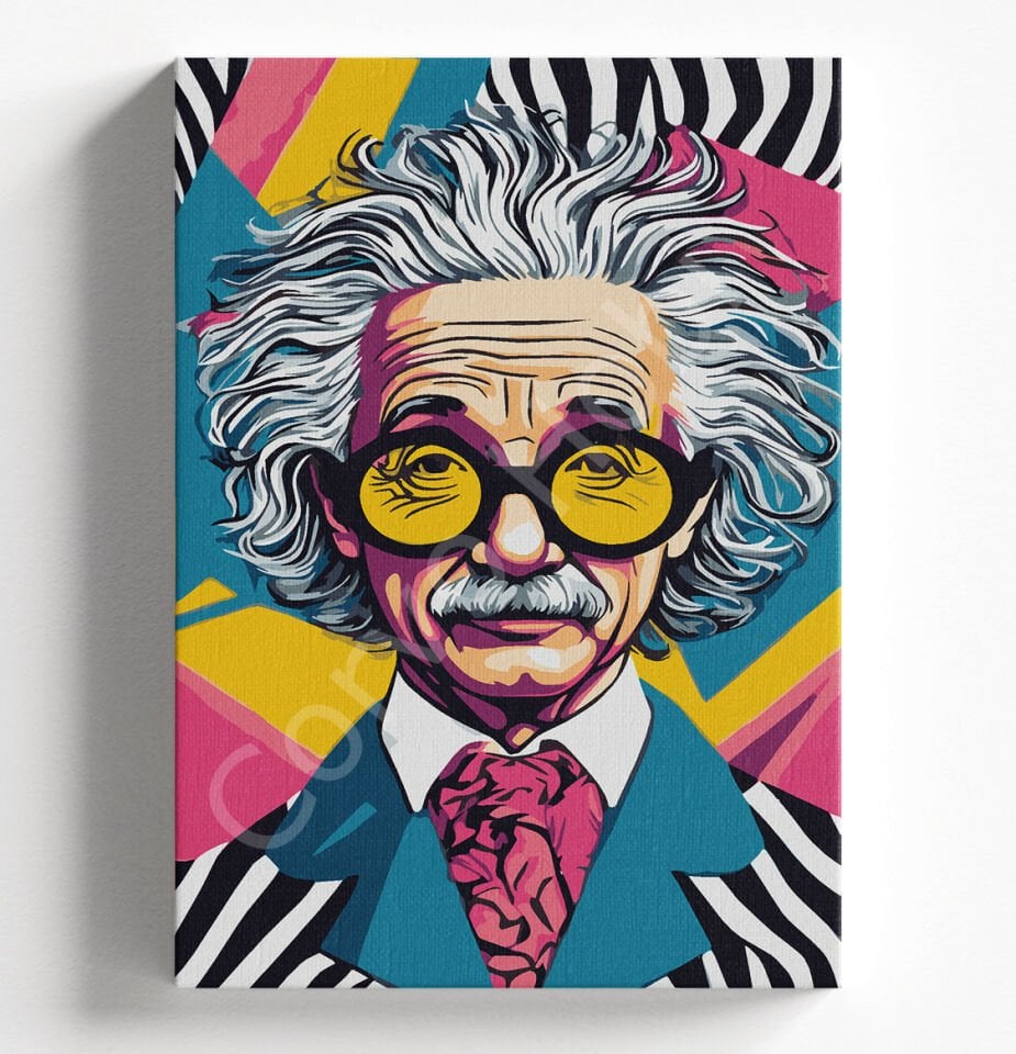 ALBERT EİNSTEİN SAYILARLA BOYAMA SETİ