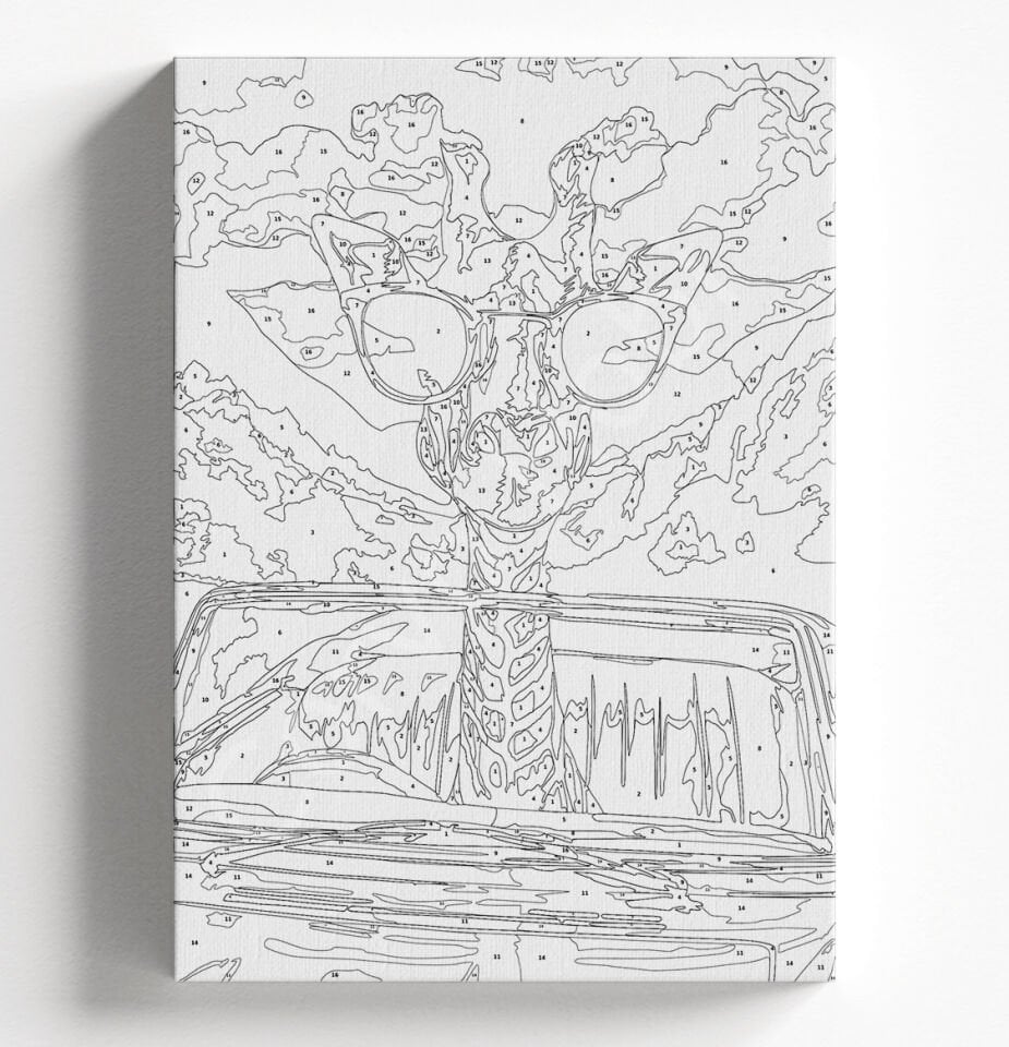 ARABA ZÜRAFA SAYILARLA BOYAMA SETİ