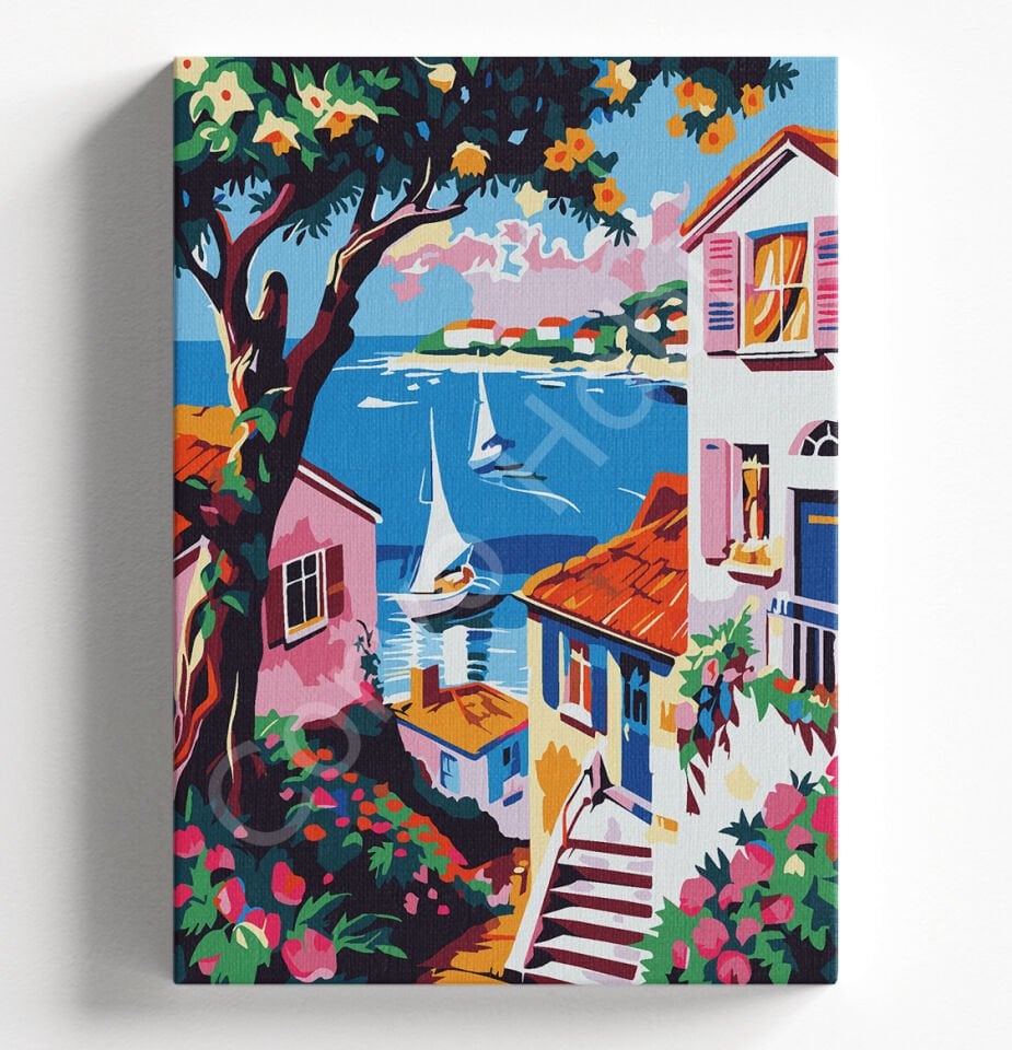 MERDİVEN MANZARA - SAYILARLA BOYAMA HOBİ SETİ