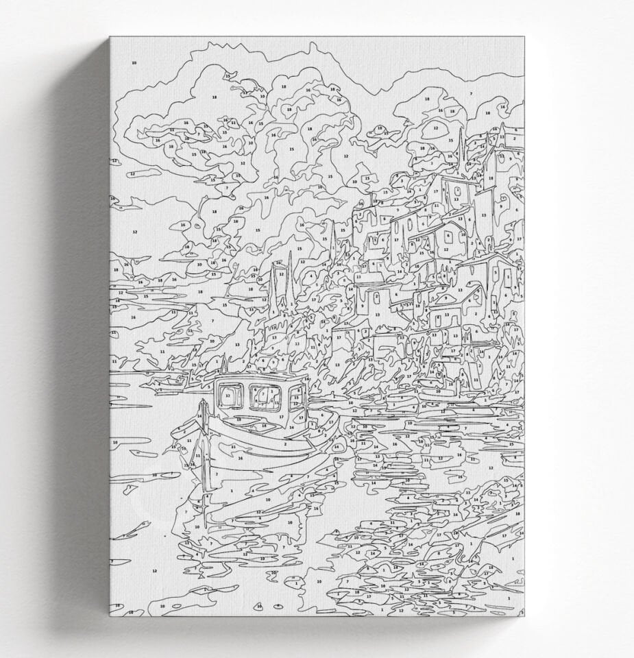 BALIKÇI TEKNESİ SAYILARLA BOYAMA SETİ