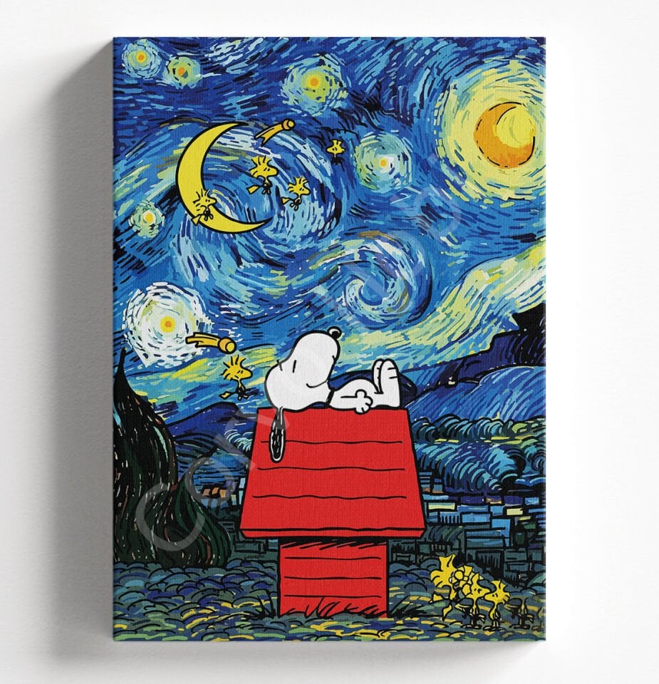 YILDIZLI SNOOPY - SAYILARLA BOYAMA SETİ