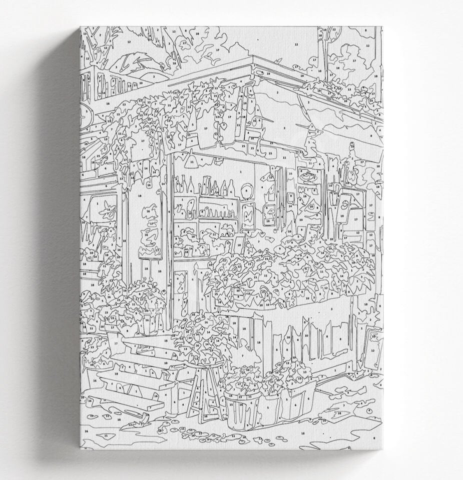 ÇİÇEK BAR SAYILARLA BOYAMA HOBİ SETİ