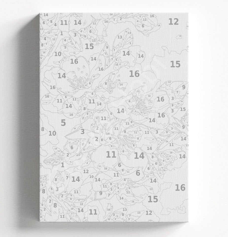 PEMBE AĞAÇ - SAYILARLA BOYAMA SETİ