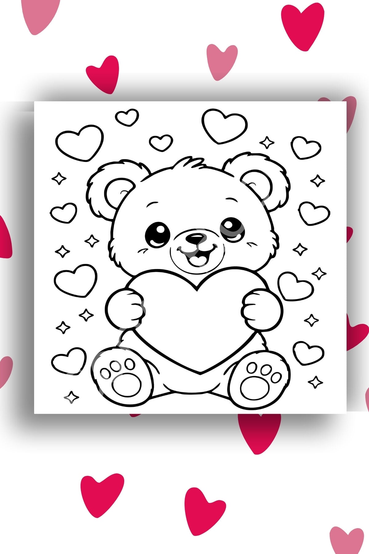 Çocuk Tuval Boyama Seti 20x20 cm – 6 Renk Boya + Fırça KARPUZ KOALA