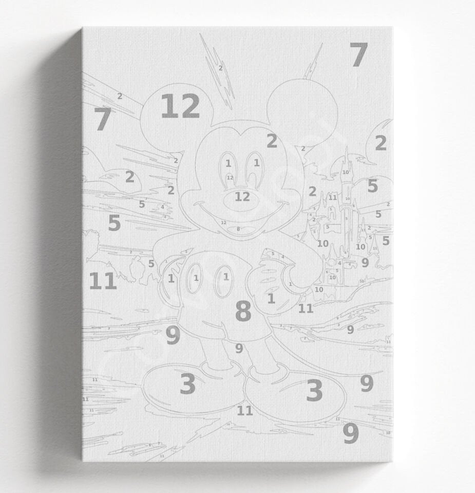 MİCKEY ERKEK - SAYILARLA BOYAMA SETİ