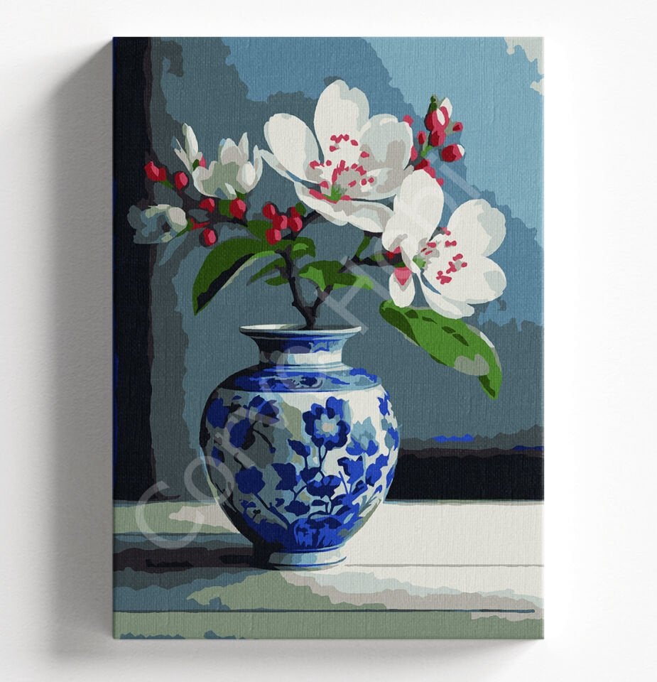 KİRAZ VAZO 2 - SAYILARLA BOYAMA SETİ