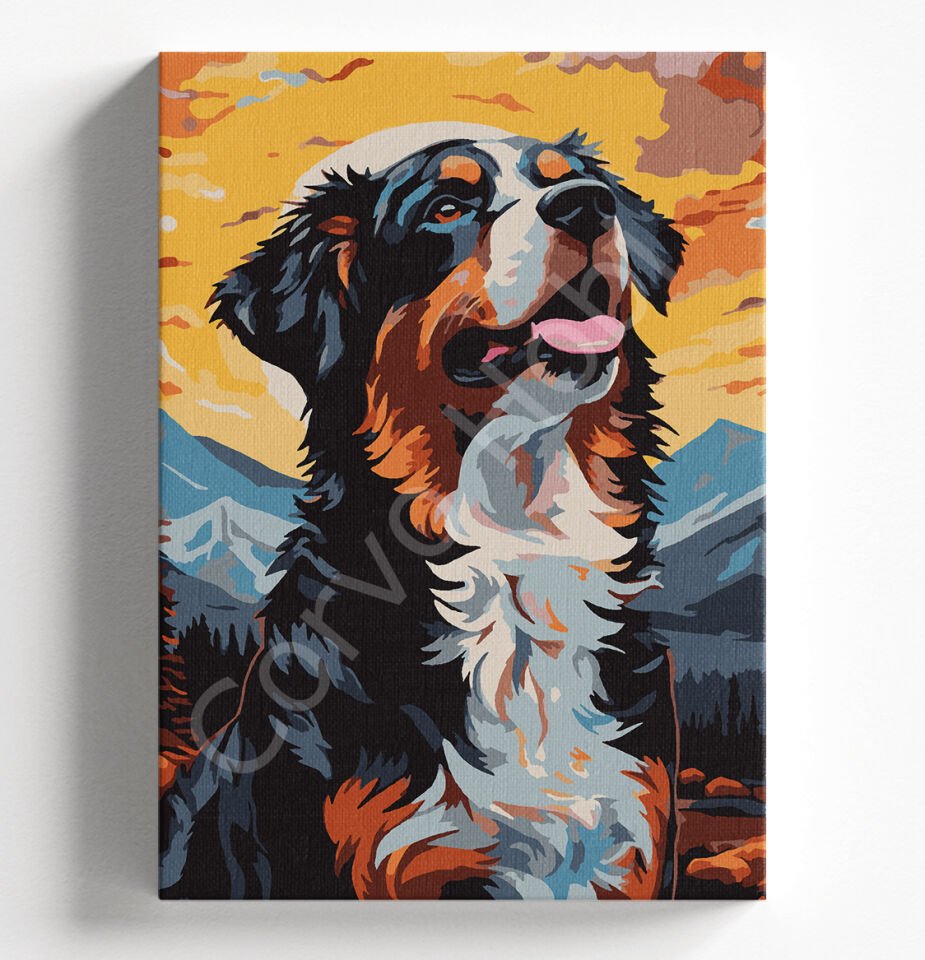 DİL ÇIKARAN KÖPEK - SAYILARLA BOYAMA SETİ