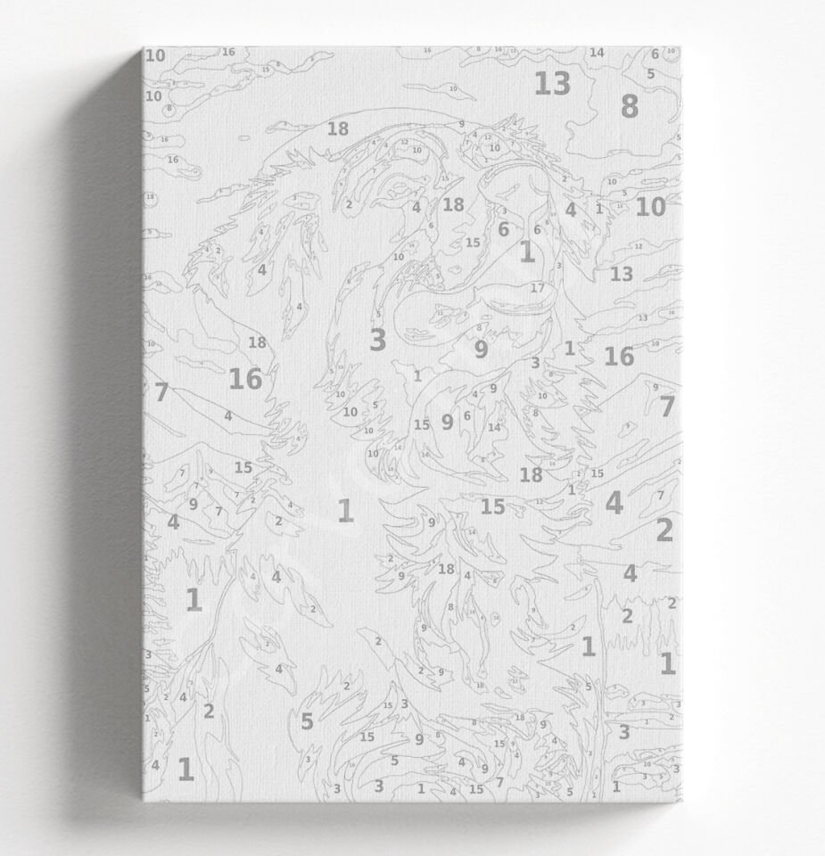 DİL ÇIKARAN KÖPEK - SAYILARLA BOYAMA SETİ