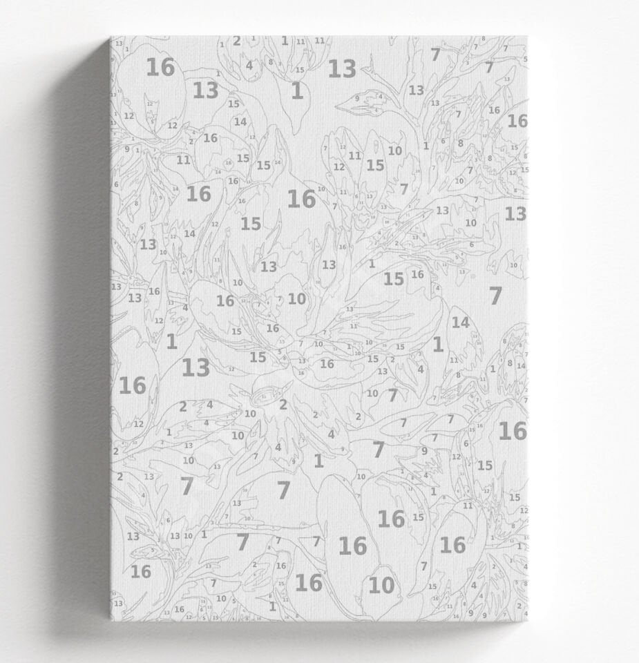 SARI AĞAÇ - SAYILARLA BOYAMA SETİ