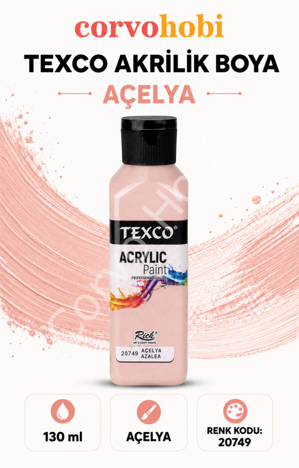 TEXCO AKRİLİK BOYA 130 ML - AÇELYA