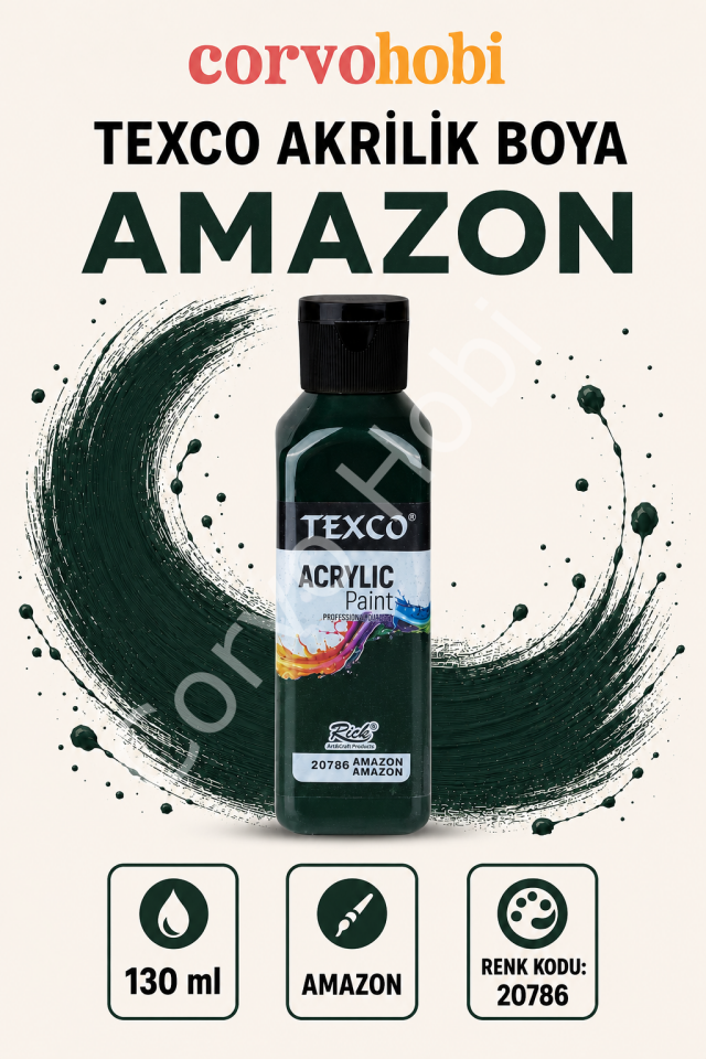 TEXCO AKRİLİK BOYA 130 ML - AMAZON
