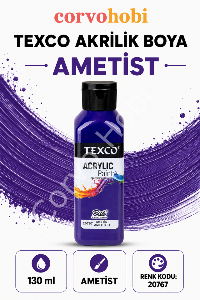 TEXCO AKRİLİK BOYA 130 ML - AMETİST