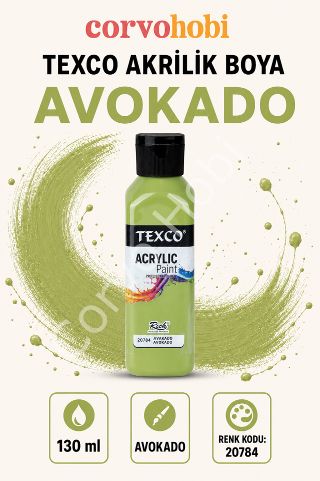 TEXCO AKRİLİK BOYA 130 ML - AVAKADO