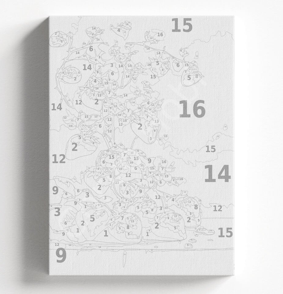 ÇİLEK AĞACI - SAYILARLA BOYAMA SETİ