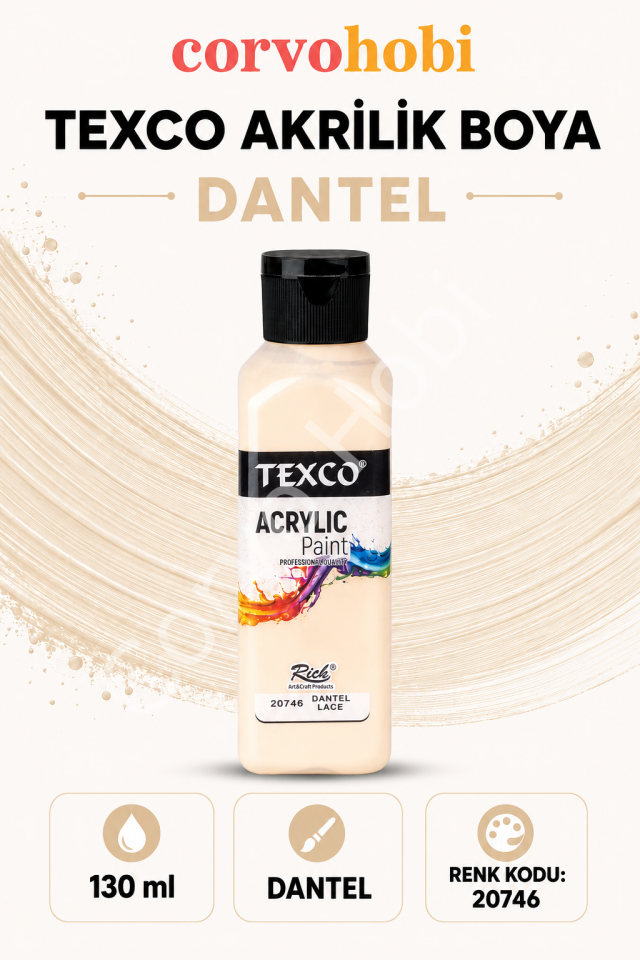 TEXCO AKRİLİK BOYA 130 ML - DANTEL