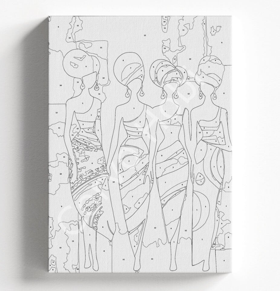 SANATSAL KADINLAR SAYILARLA BOYAMA HOBİ SETİ