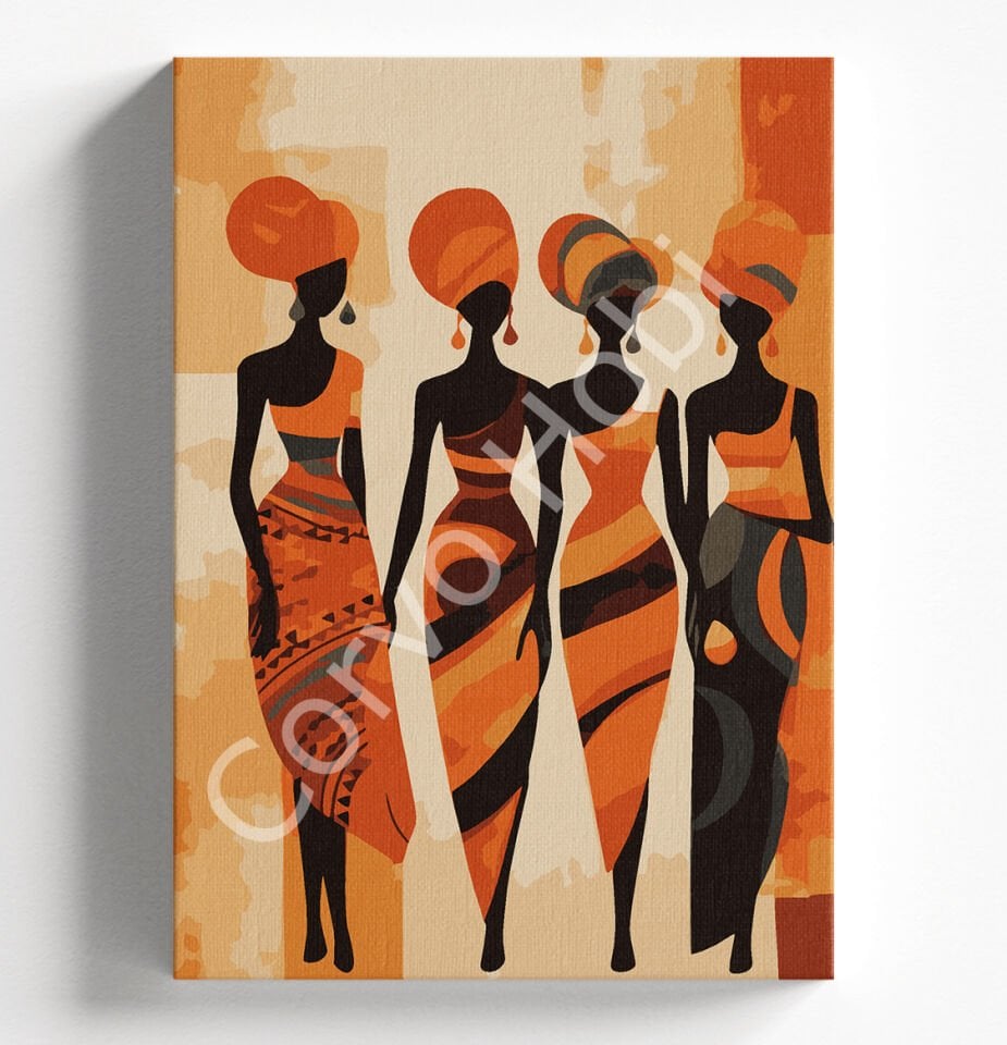 SANATSAL KADINLAR SAYILARLA BOYAMA HOBİ SETİ