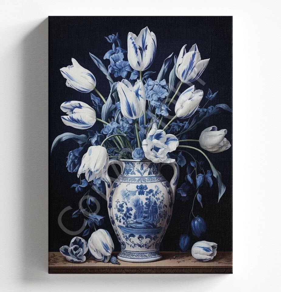 MAVİ VAZO - SAYILARLA BOYAMA SETİ