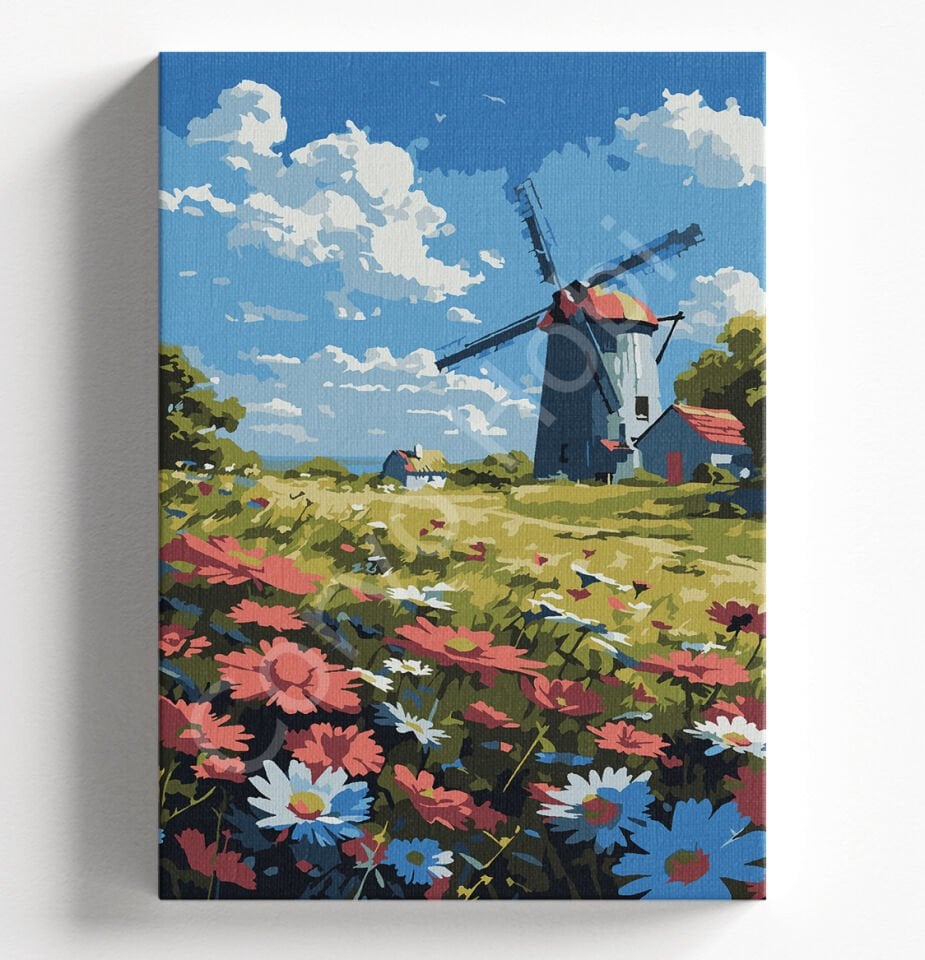 YEL DEĞİRMENİ - SAYILARLA BOYAMA SETİ