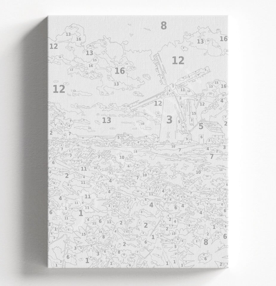 YEL DEĞİRMENİ - SAYILARLA BOYAMA SETİ