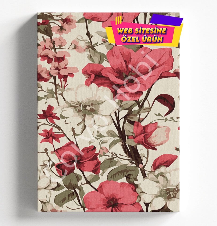 SARMAŞIK BEGONVİL SAYILARLA BOYAMA HOBİ SETİ