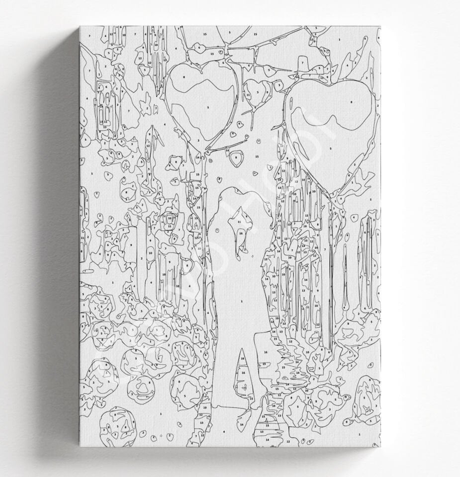 SEVGİLİ GÖLGE SAYILARLA BOYAMA HOBİ SETİ