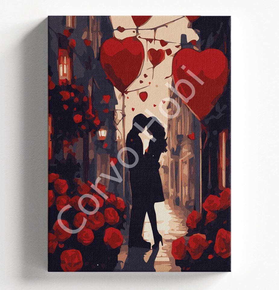 SEVGİLİ GÖLGE SAYILARLA BOYAMA HOBİ SETİ