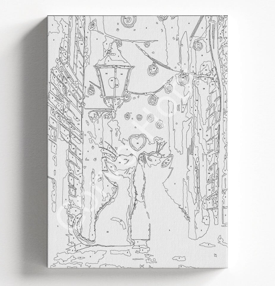 SEVGİLİ KEDİLER SAYILARLA BOYAMA HOBİ SETİ