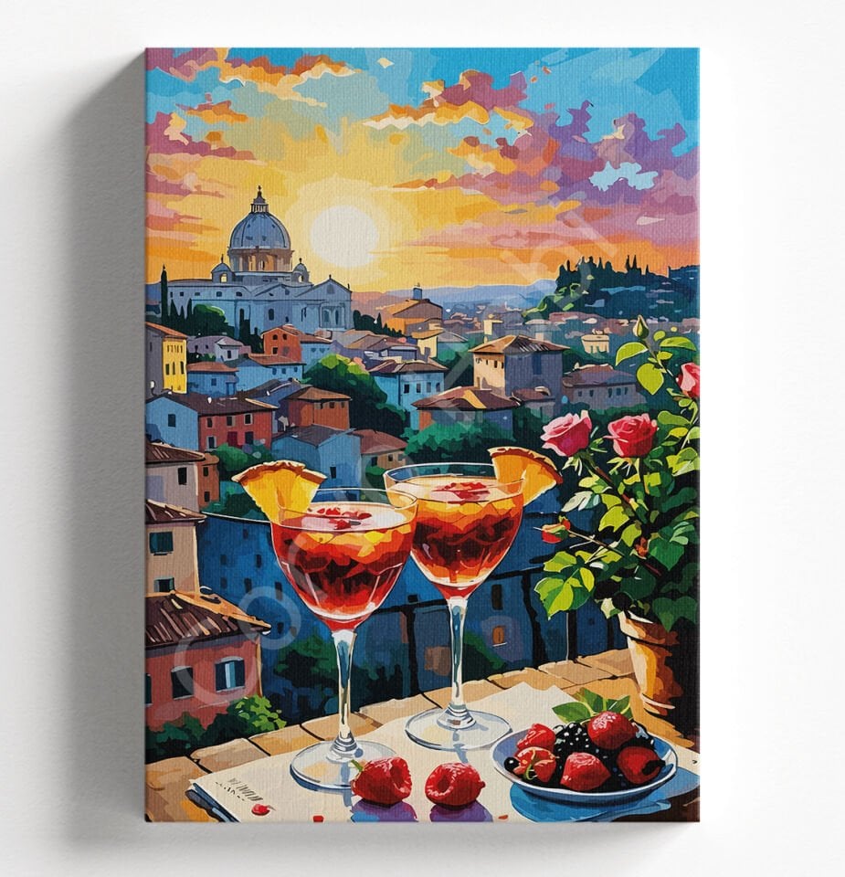 KOKTEYL MANZARA - SAYILARLA BOYAMASETİ