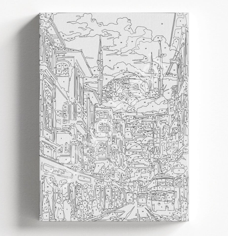 SİRKECİ SAYILARLA BOYAMA HOBİ SETİ