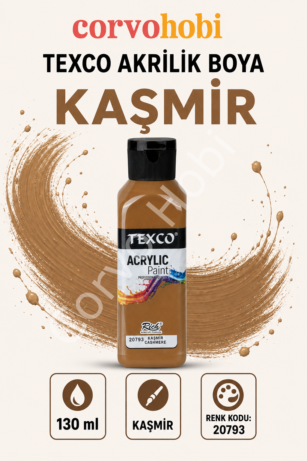 TEXCO AKRİLİK BOYA 130 ML - KAŞMİR