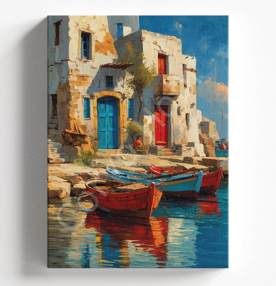 KÖY EVİ SANDAL - SAYILARLA BOYAMA SETİ