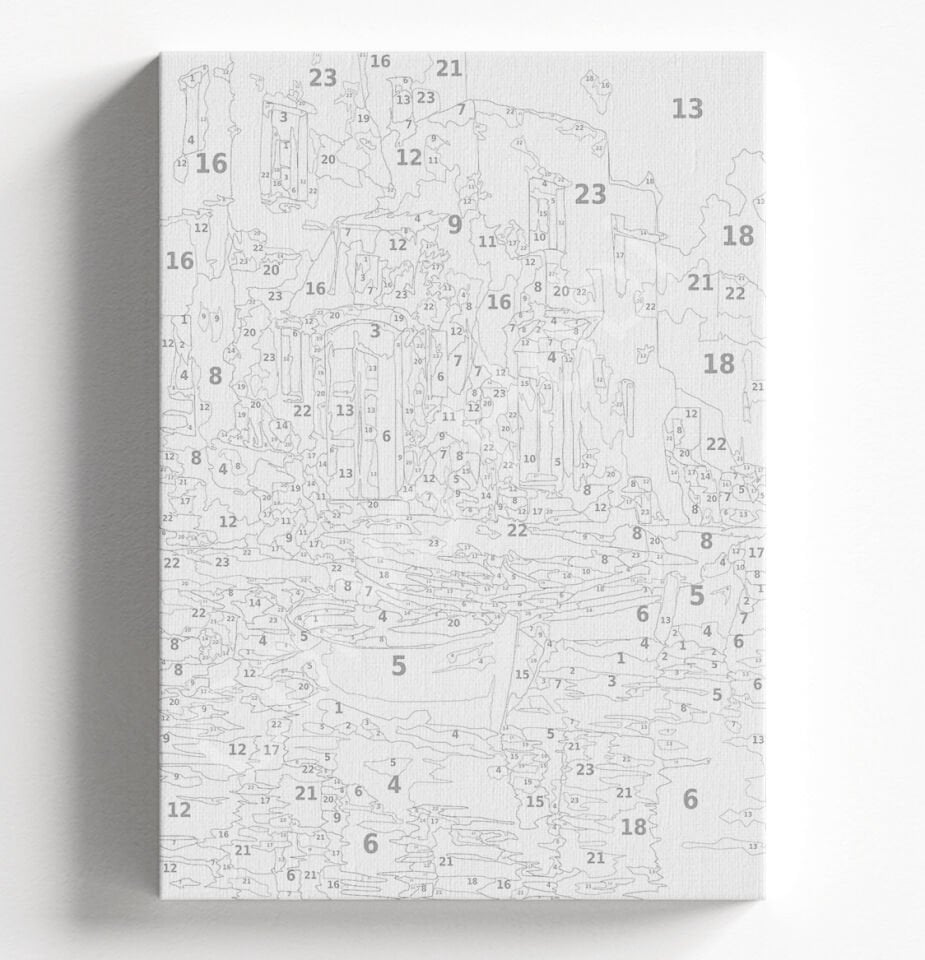 KÖY EVİ SANDAL - SAYILARLA BOYAMA SETİ