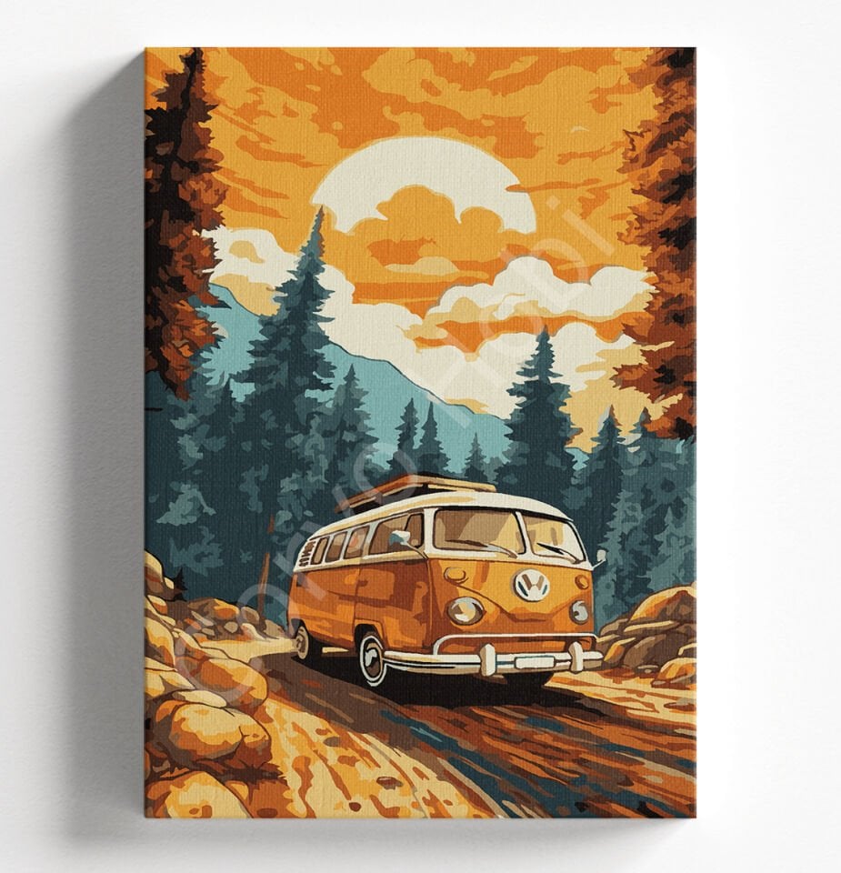 TURUNCU VOSVOS - SAYILARLA BOYAMA SETİ