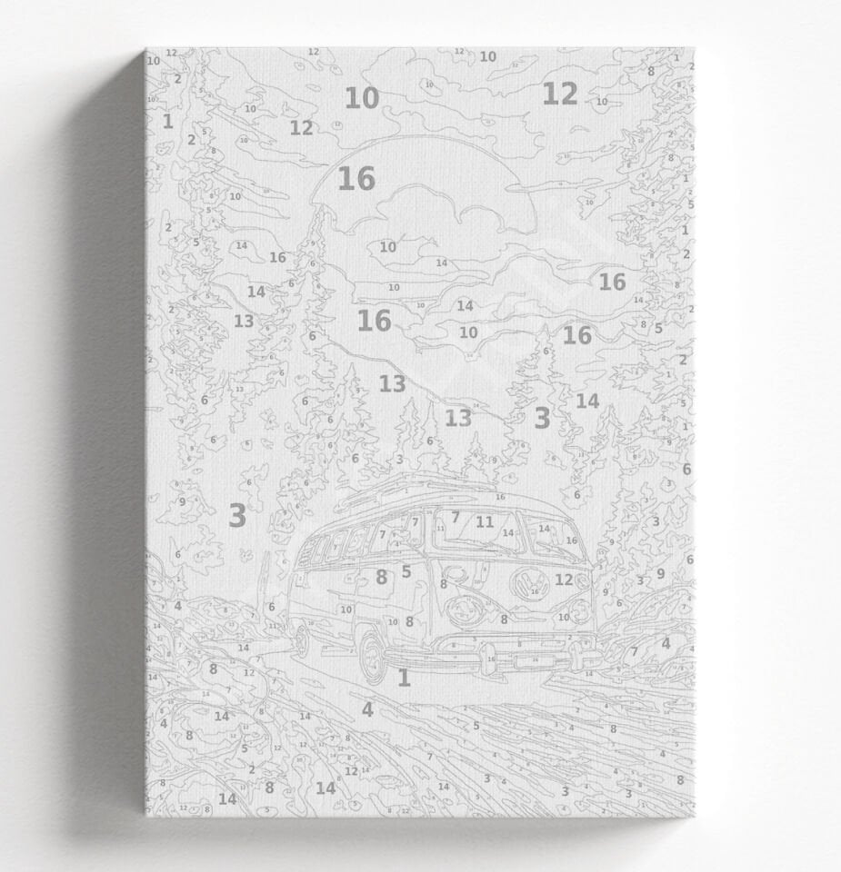 TURUNCU VOSVOS - SAYILARLA BOYAMA SETİ